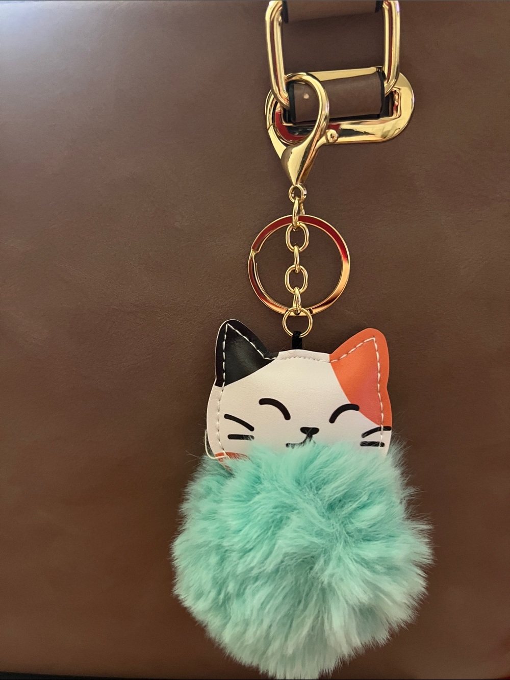 π₯Cute Cat Pom Pom Keychain - All Assorted Colors - Picture 9 of 12